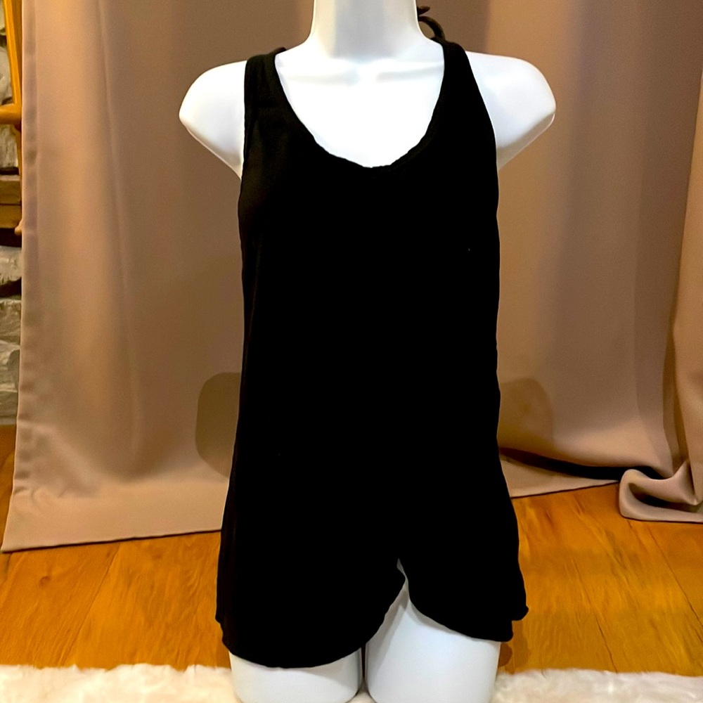 Stateside black racer back tank
